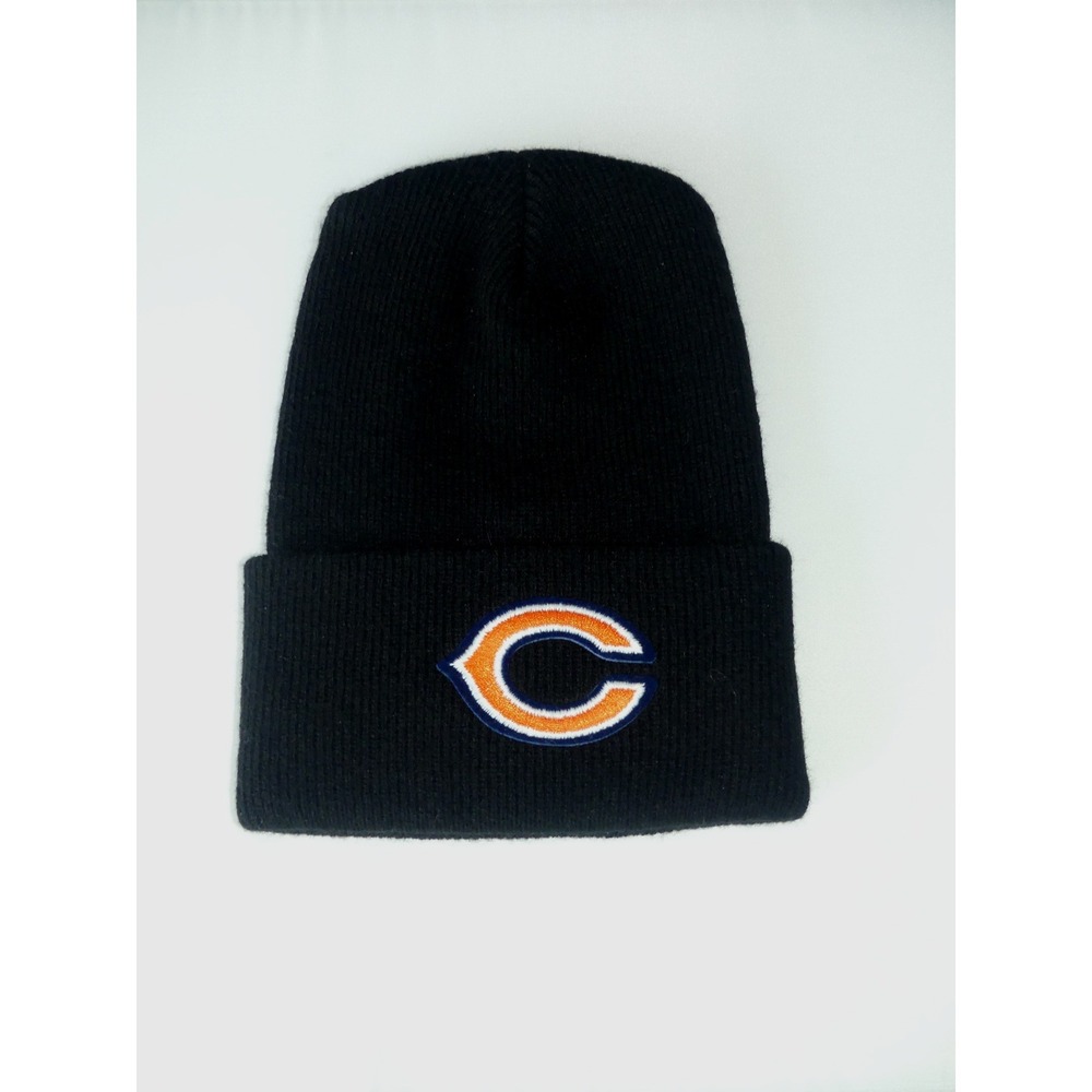 Chicago Bears Knit‎ Beanie Hat Black Embroidered C Logo Cuff Cap NFL RI Inc